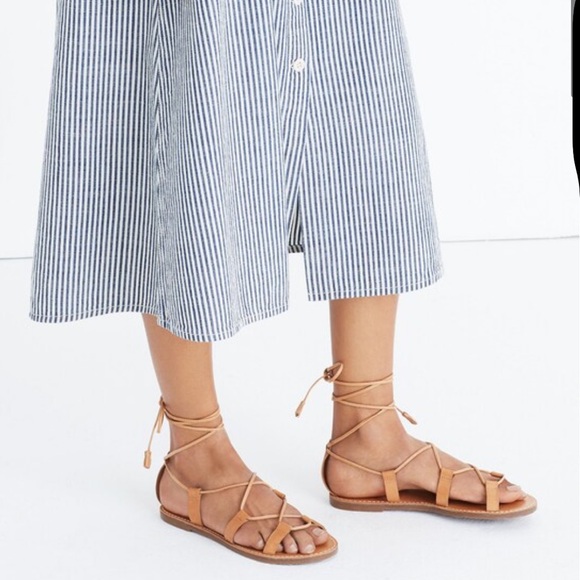 Madewell Boardwalk Leather Lace-Up Sandals - Picture 4 of 13